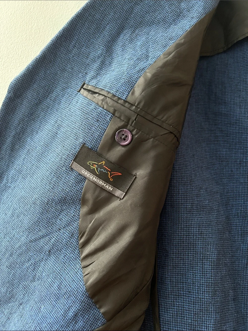 Greg Norman Collection Blue Linen Sport Coat